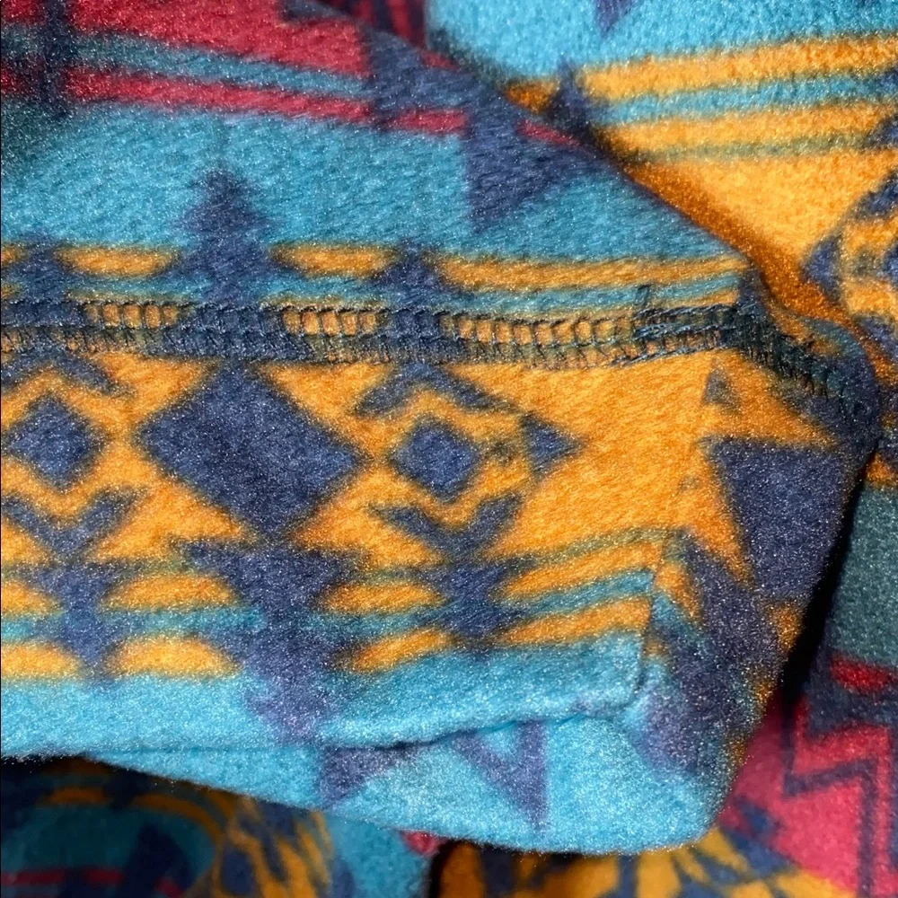 Weatherproof Vintage Aztec Southwestern Fleece Zip Up Jacket Unisex M/L
